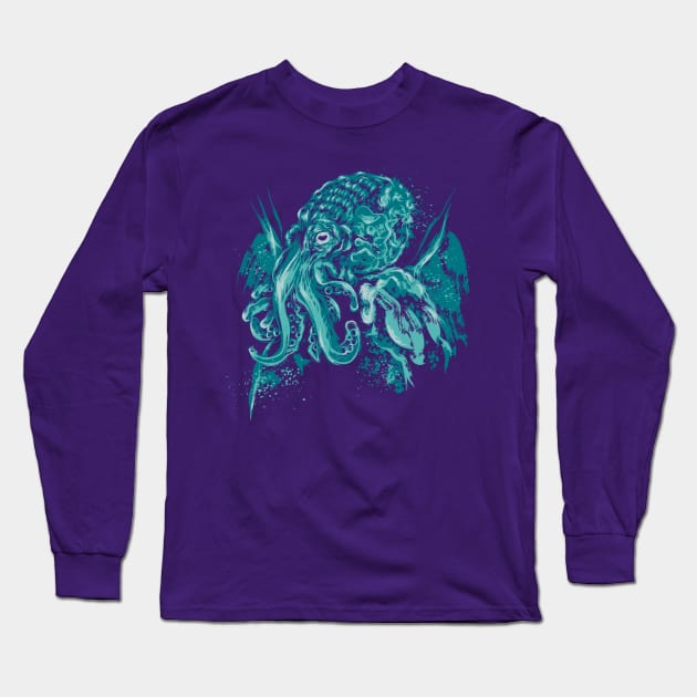 A God beyond the Sea Long Sleeve T-Shirt by DrMonekers